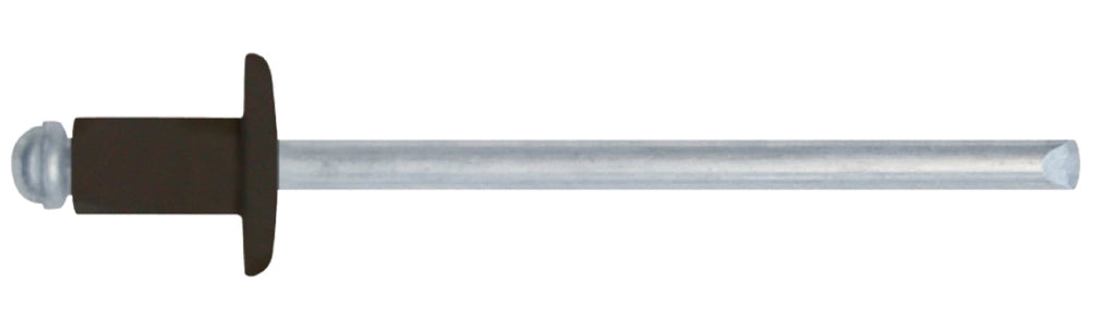 Friulsider RIVETTO A STRAPPO IN ALLUMINIO TESTA DI MORO 500pz. mm.4,0x12