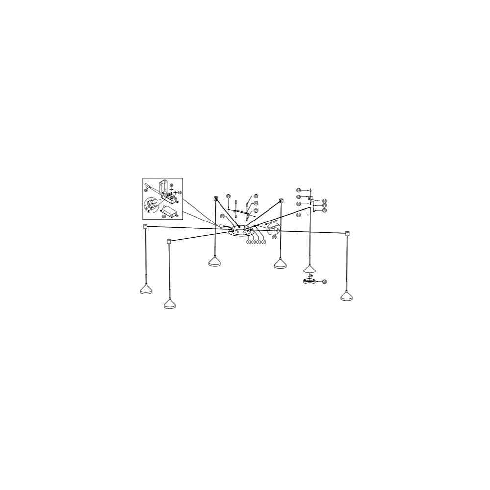 Lampada a Sospensione LED Isabella 48W 3000K Dimmerabile Ø350 cm Alluminio satinato - Dimmer Smart luce integrato