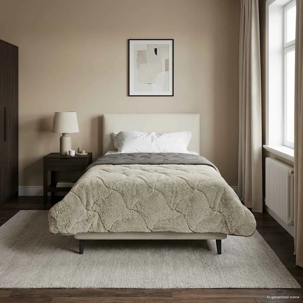 Duvet Estivo Trapuntato Grigio chiaro 135 x 200 cm