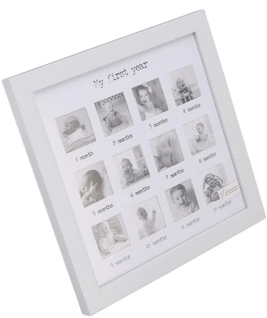 Fotolista per Bambini - 25x25cm - Registrazione dei Pesi dei Bambini - Fotolista con Ganci - Materiale Polistirene