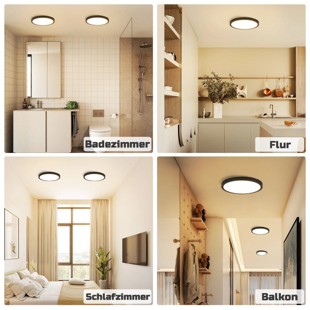ZMH Lampada da soffitto plafoniera LED moderna 18cm per soggiorno cucina corridoio balcone camera letto
