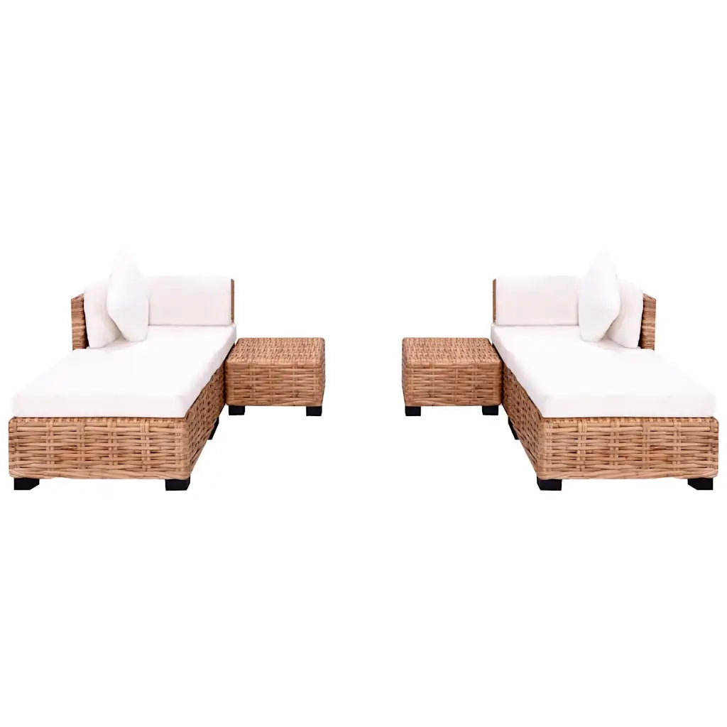 Set Divano 16 pz in Rattan Naturale cod mxl 34630