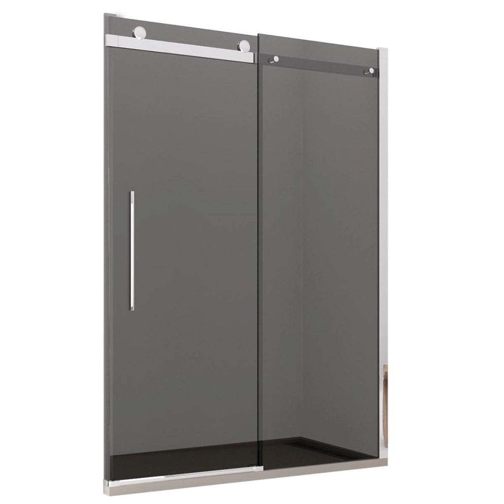 Porta Parete Doccia 110 cm 1 Anta Scorrevole in Cristallo Fumè 8mm H195 Bonussi Livia