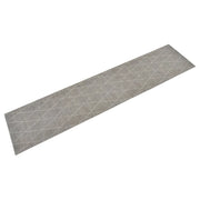 Tappetino da cucina lavabile con stampa a rombi 300 x 60 cm antiscivolo elegante chic velluto blu 02_0046058
