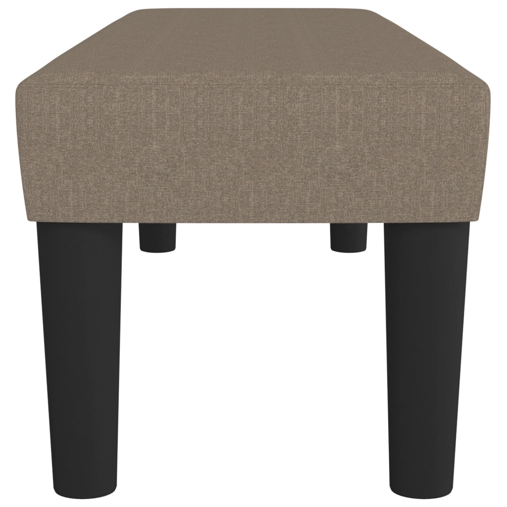 Panca Tortora 100x30x30 cm in Tessuto