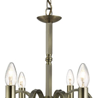 Lampadario Contemporaneo Richmond Acciaio Ottone 8 Luci E14