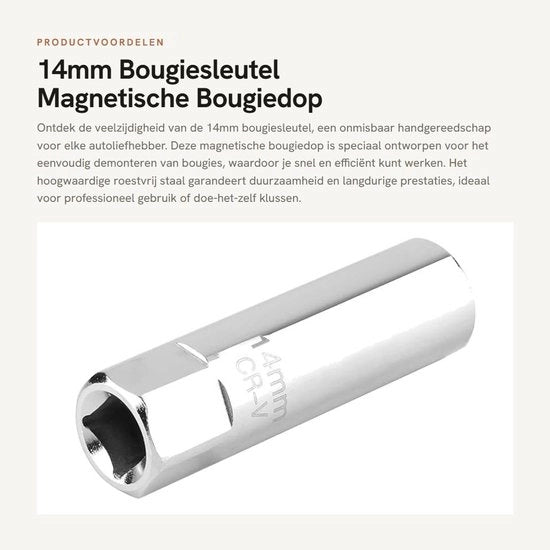 Chiave a batteria 14mm - Magnetica - Acciaio Inossidabile - Duratura - Resistente alla Corrosione - Imprigionata all'Acqua - Cassetta per Batterie