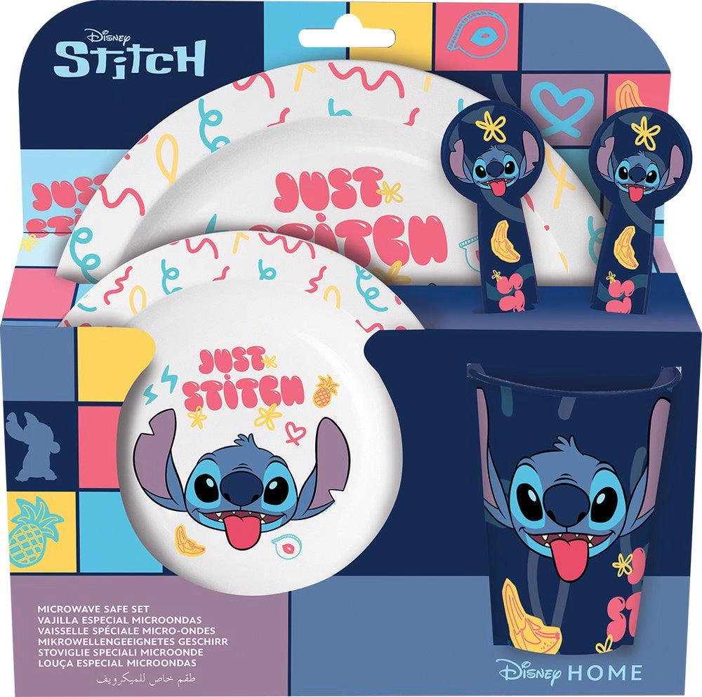 Set Pappa Bambini Disney Stitich da 5 pezzi