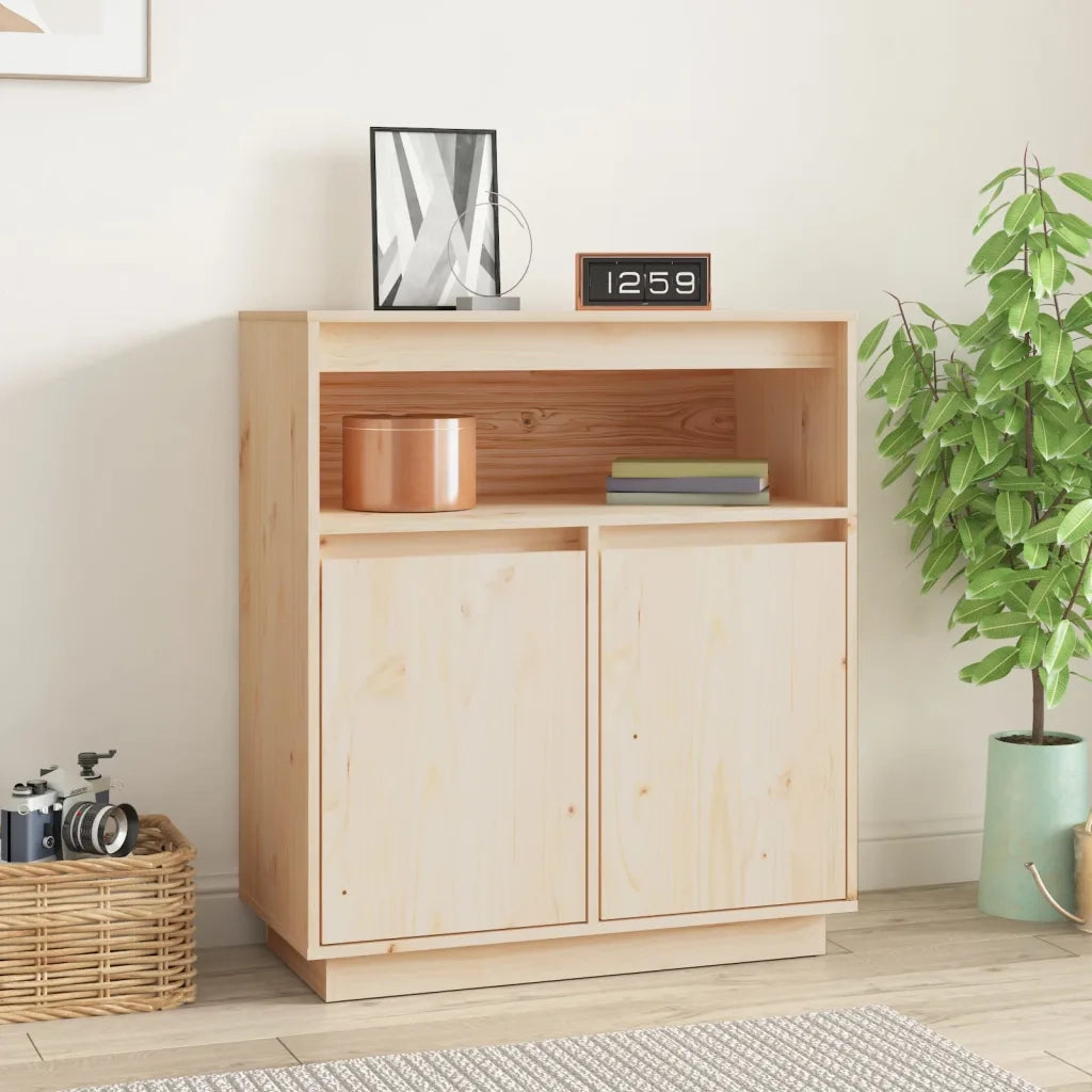 Credenza 70x34x80 cm in Legno Massello di Pino 814384