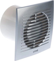 Ventilatore per la stanza da bagno - Aspiratore silenzioso 100mm - Argento - Ventilatore per parete cucina bagno