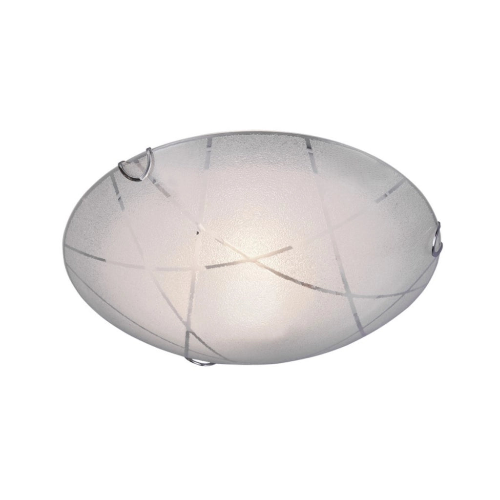 Plafoniera soffitto moderna Sandrina bianca 30cm E27 Trio