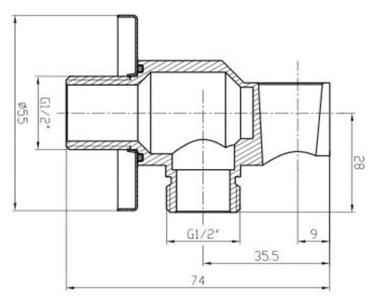 Supporto per doccia, per Idroscopino o doccia