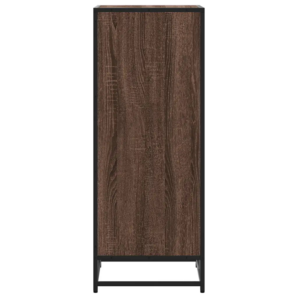 vidaXL Scarpiera Rovere Marrone 48x38x97,5 cm in Legno Multistrato