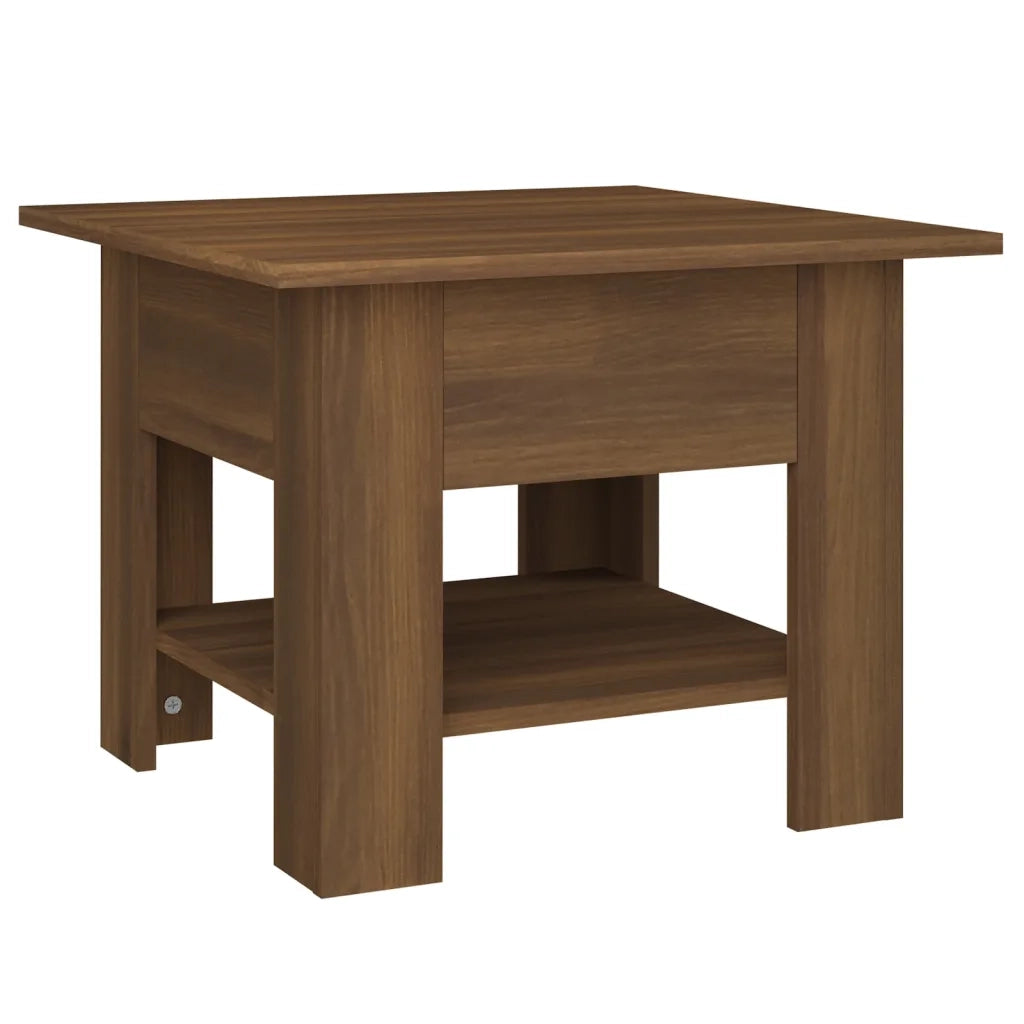 Tavolino da Salotto Rovere Marrone 55x55x42 cm in Truciolato cod mxl 7211