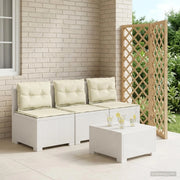 Divano da giardino 3 posti con cuscini in look rattan 3 posto 8011984