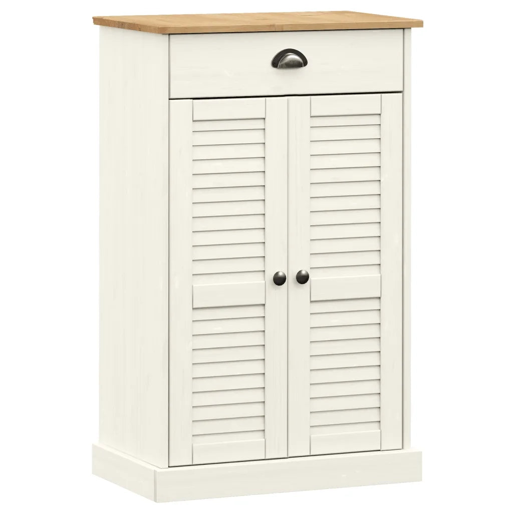 Scarpiera | Mobile per scarpe VIGO 60x35x96 cm in Legno Massello di Pino Bianco