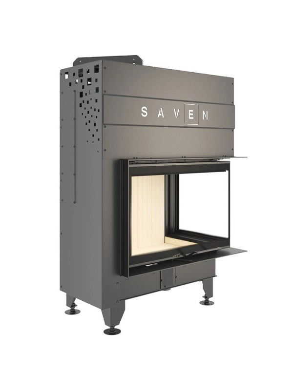 Caminetto ad angolo Inserto Apertura destra Energy Up 75x50x47 (15,1 kW) ECO