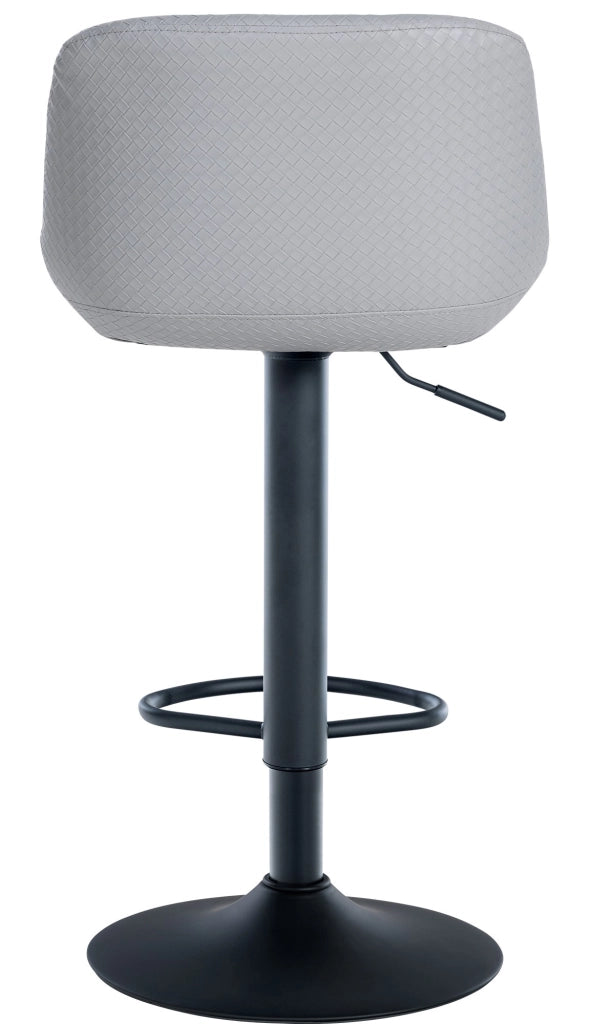 Sgabello da bar 2er Loft grigio,Finta pelle
