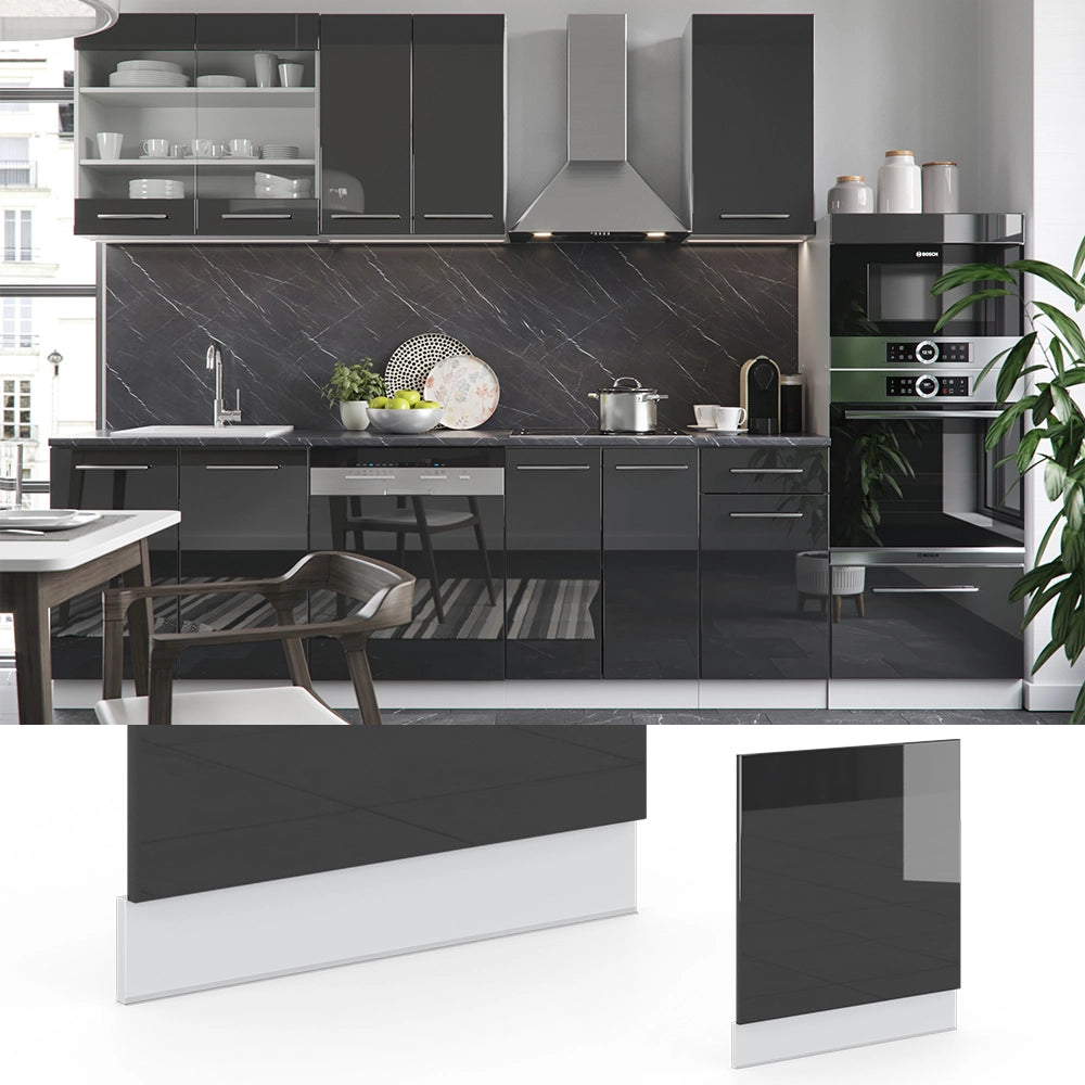 Vicco Pannello frontale Antracite lucido 60 cm senza piano di lavoro