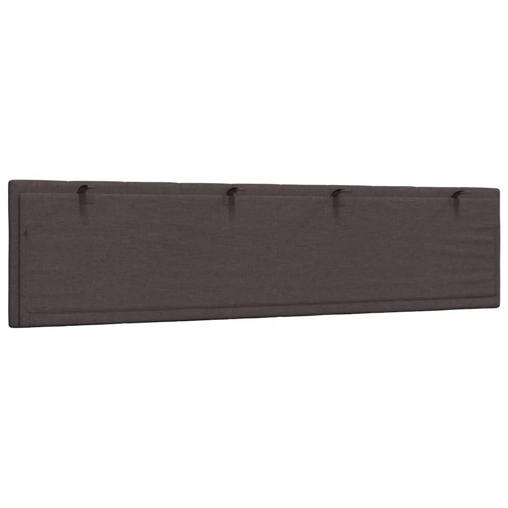 Coussin de tête de lit Hanko marron foncé 200 cm tissu