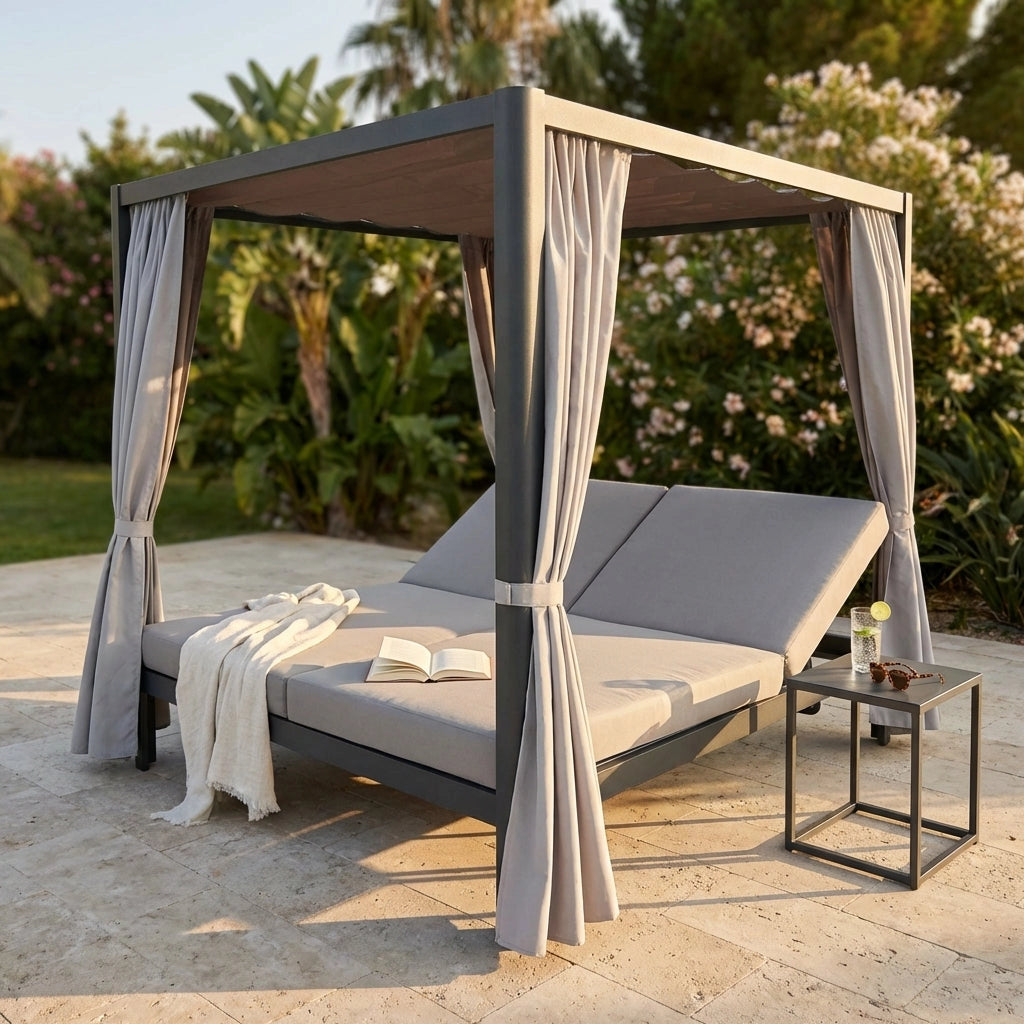 Gazebo Letto in Alluminio cm 209x188x206 - RICH