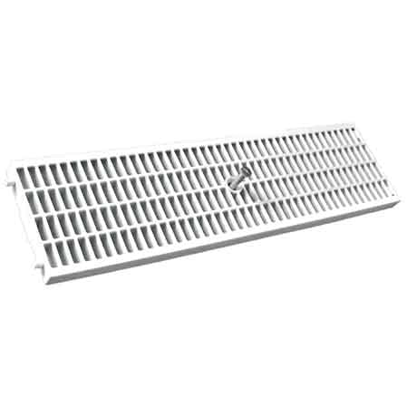 Griglia per canaletta 13x50 cm in polipropilene resistente per zone pedonali