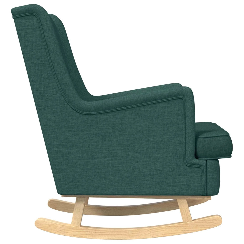 Sedia a dondolo Verde Scuro 62 x 80 x 85 cm Tessuto 42029966