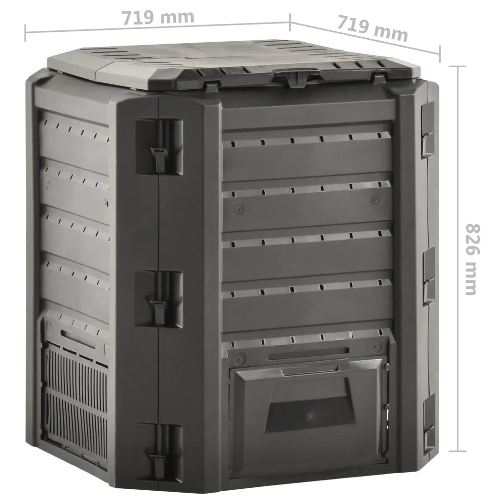 Compostiera da Giardino Nera 380 L CFW8400265