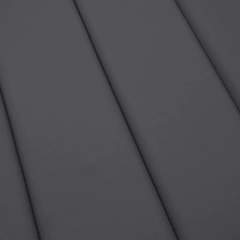 Cuscino per Lettino Antracite 200x70x3 cm in Tessuto Oxford 314218