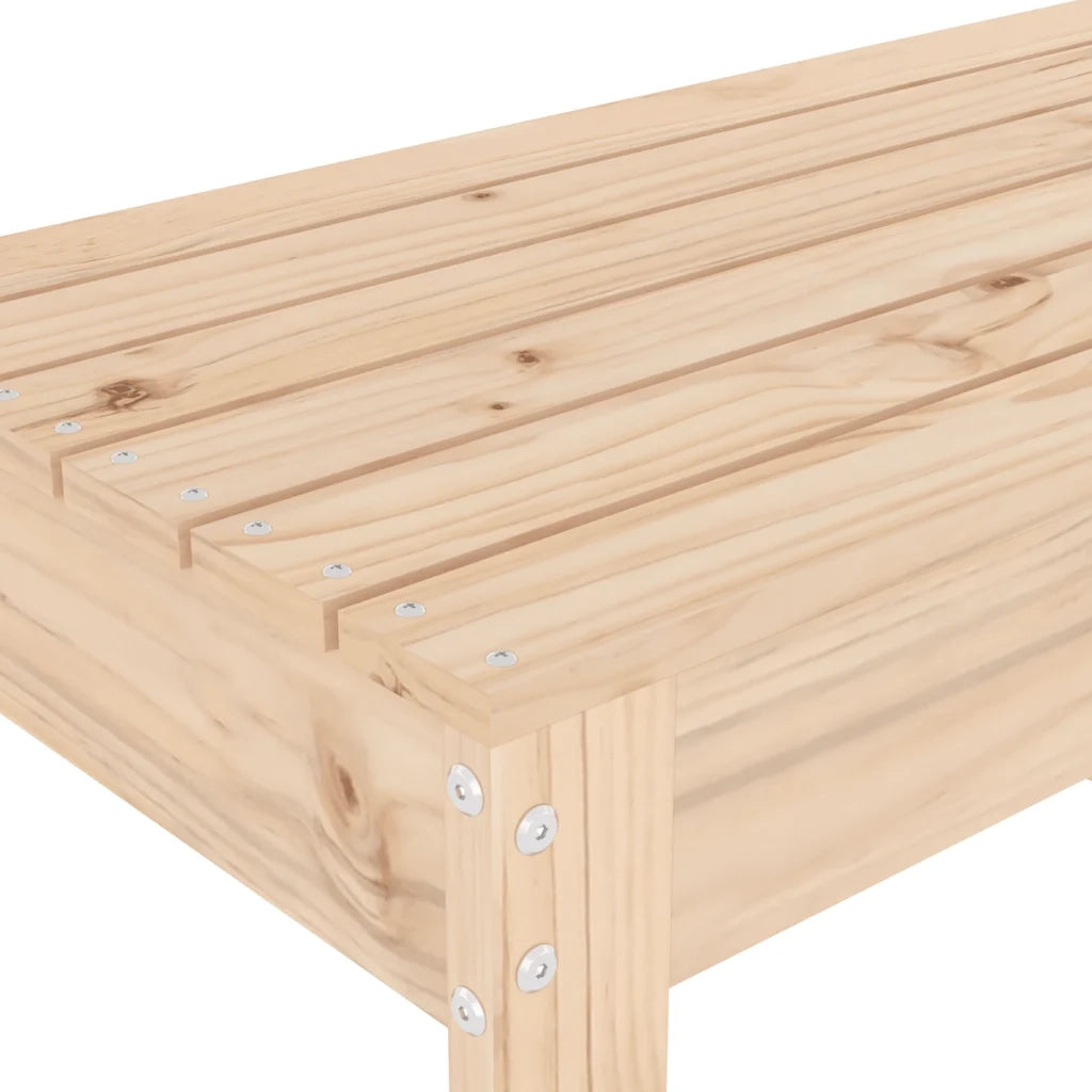 Panca da Giardino 110x38x45 cm in Legno Massello di Pino 825093