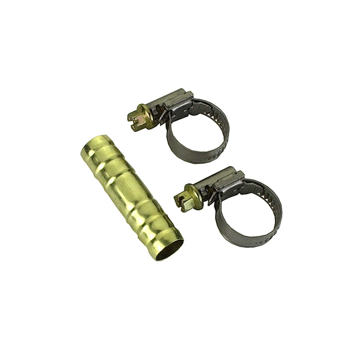 Giunzione per tubi + 2 fascette - 12 mm = 1/2â€