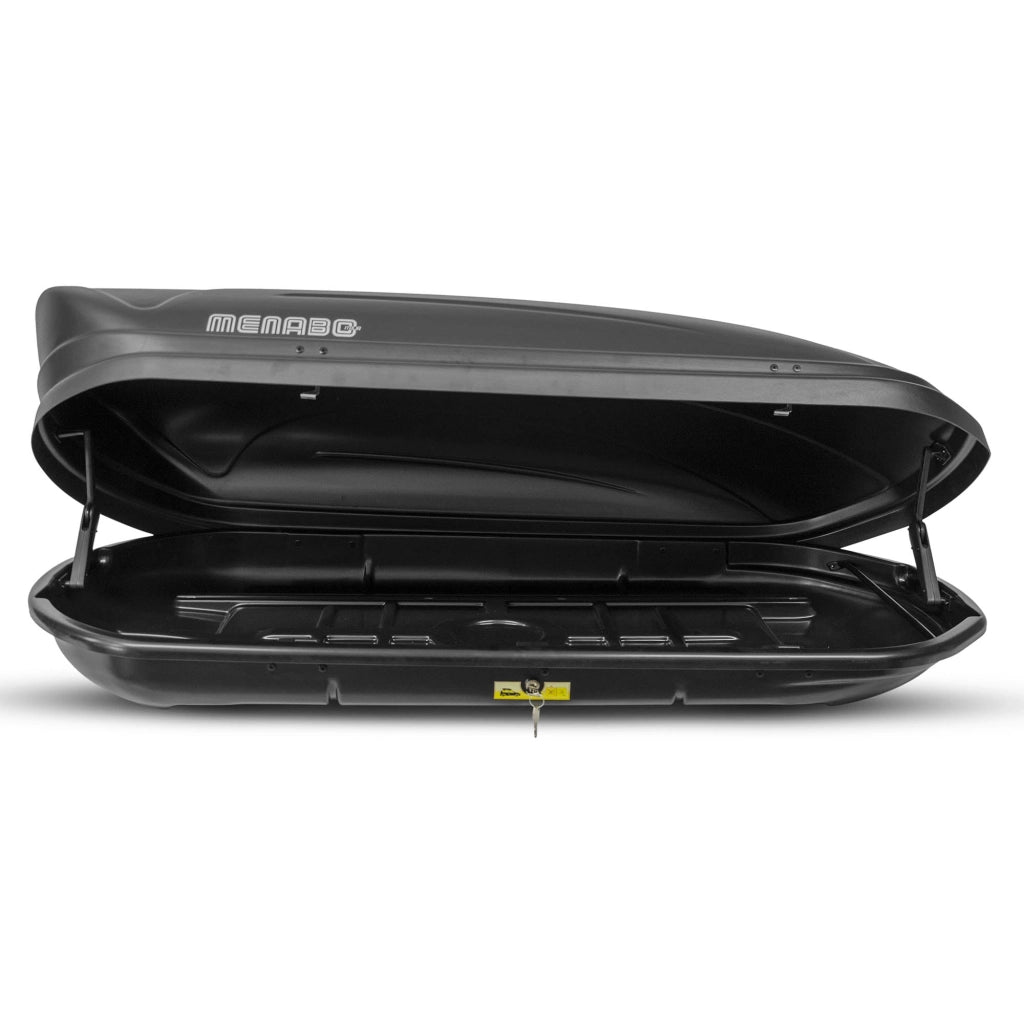 Box Cofano Auto Baule Portatutto da Tetto 400L Menabò Marathon Dark