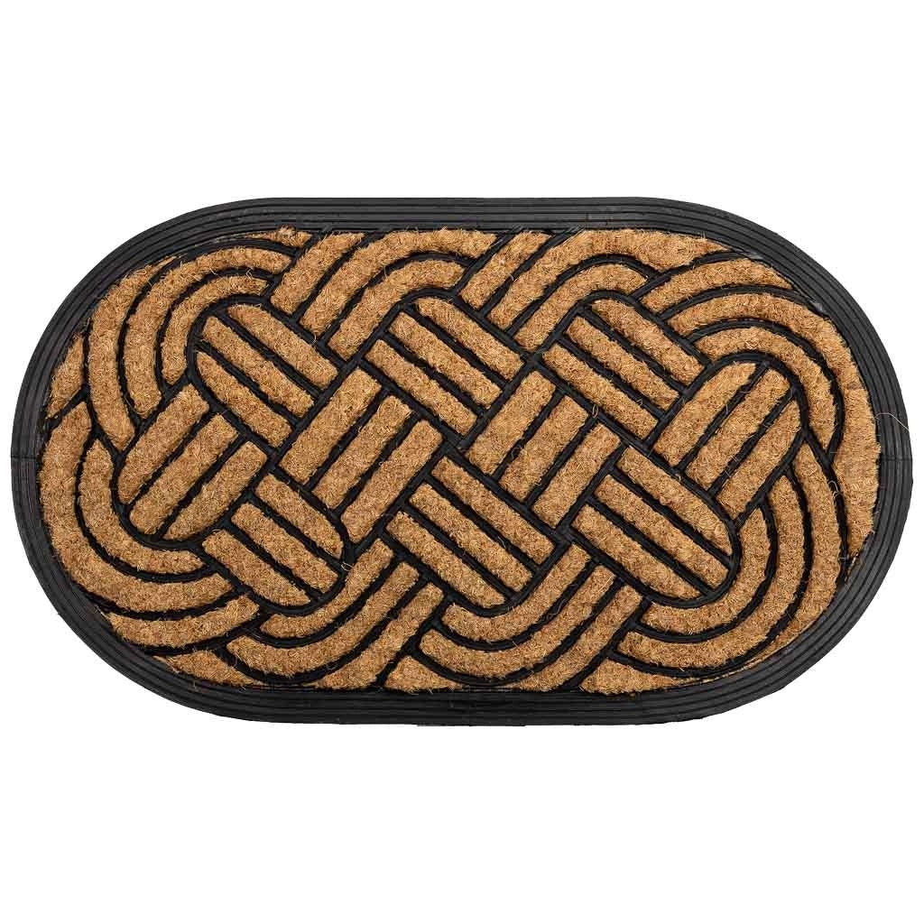 Zerbino in fibra di cocco e gomma marrone 70x40