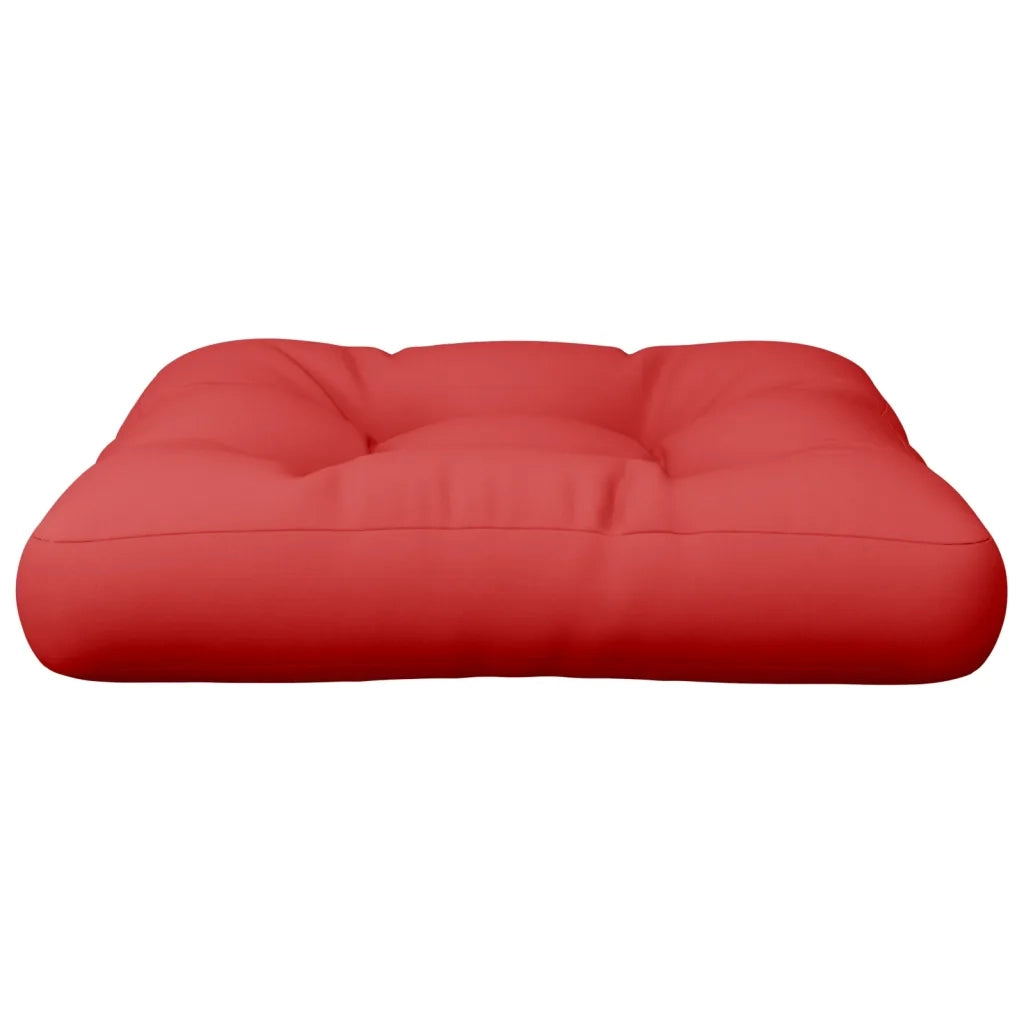 Cuscino per Pallet Rosso 58x58x10 cm in Tessuto