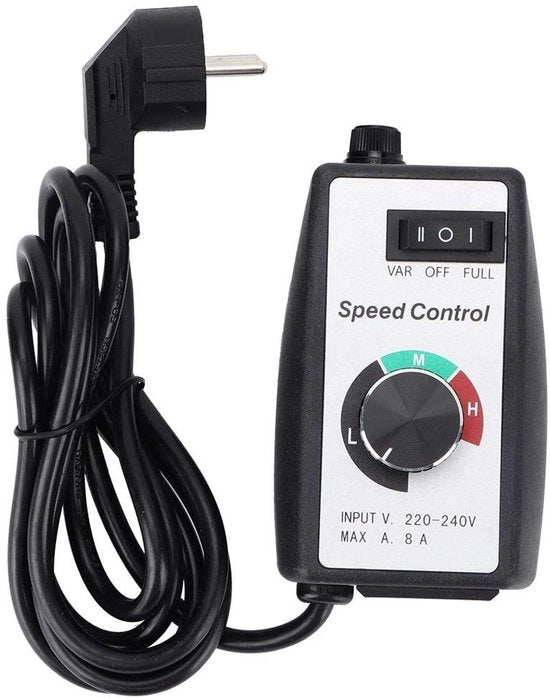 Regolatore di velocità per ventilatore elettrico - Formato compatto - Facile da utilizzare - Adatto per aspiratore - Regolatore di velocità riciclabile - Velocità regolabile
