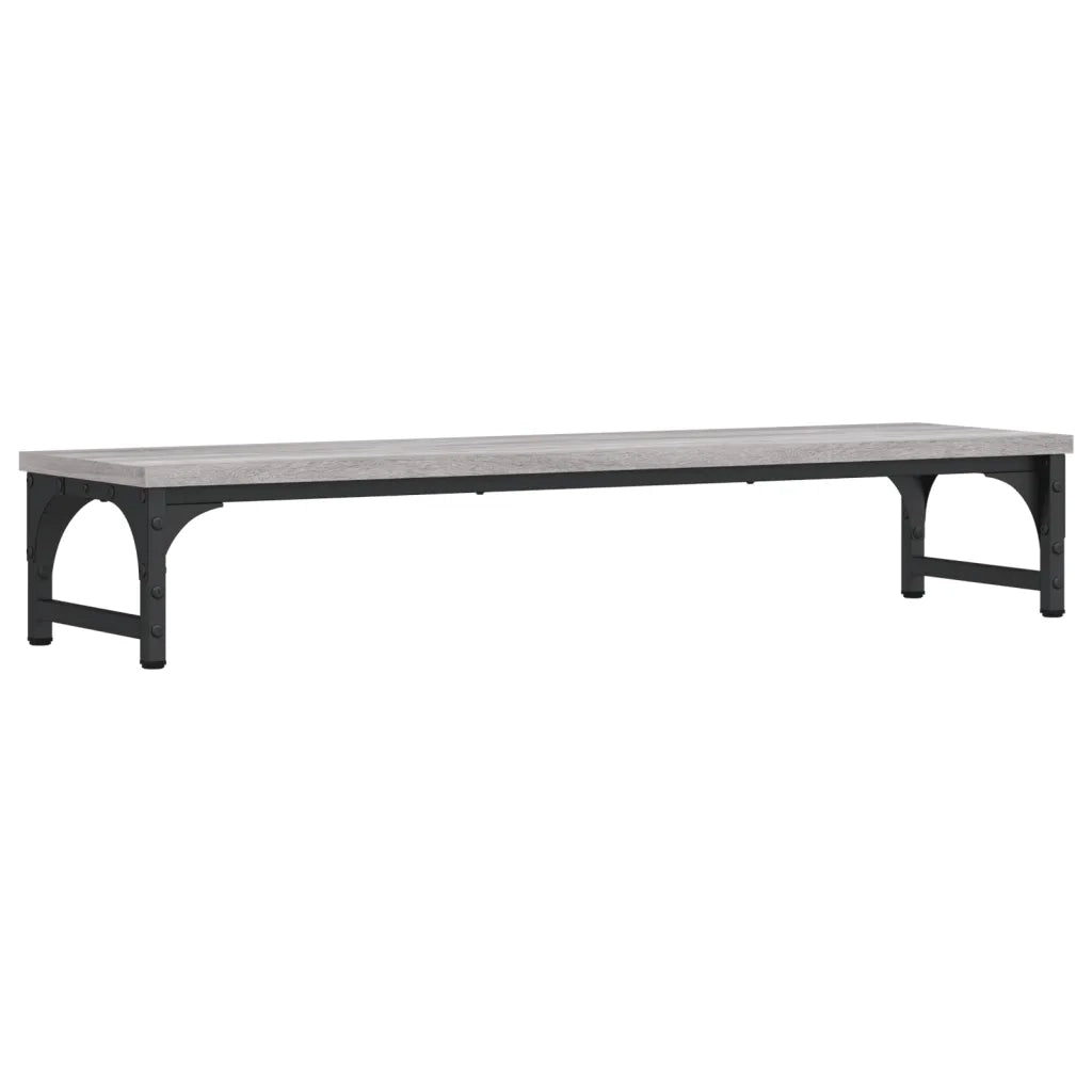 Supporto Monitor Grigio Sonoma 85x23x15,5 cm Legno Multistrato 834008