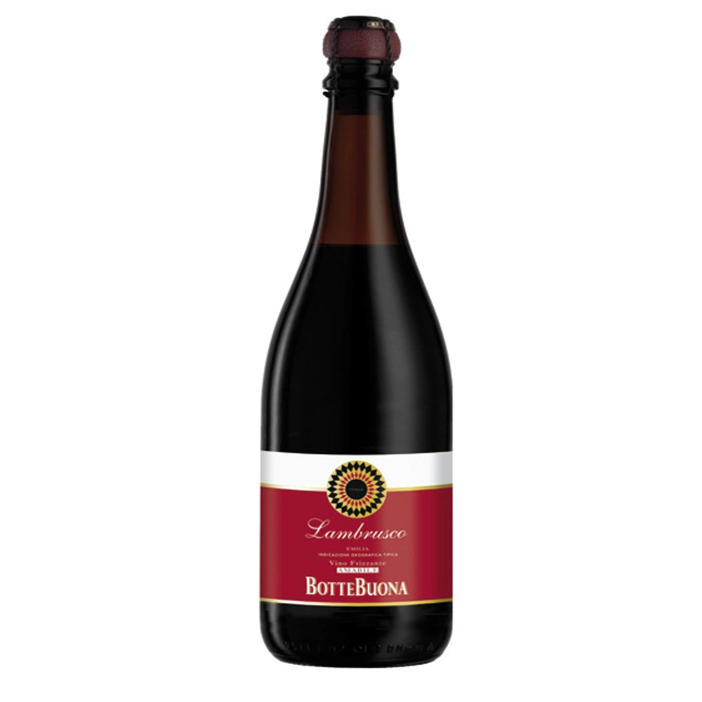 Botte buona vino lambrusco emilia frizzante amabile cl75