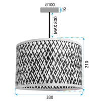 Lampada Boho APP1543-1CP