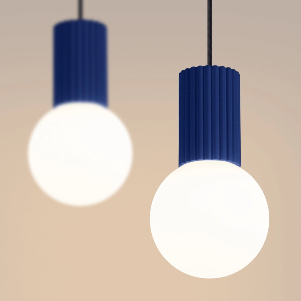 Lampada a sospensione HALO 2L oltremare