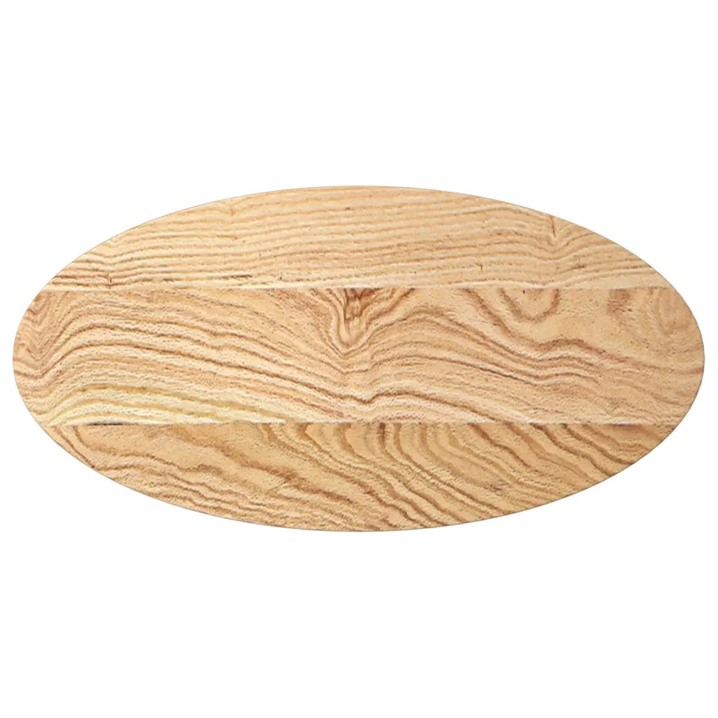 Piano per Tavolo 80x40x4 cm in Rovere Massello Ovale