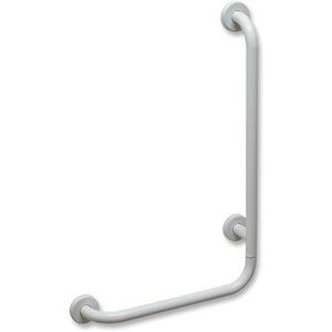 Corrimano angolare con montante a destra - Bianco