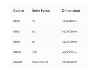 Griglia piana Rossofuoco sfrutta al massimo i ripiani del forno - Serie 50