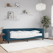 Divano Letto con Materasso Blu 90x200 cm in Velluto 3197746