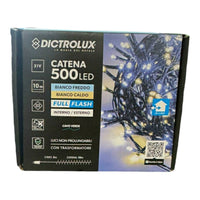CATENA LUMINOSA DICTROLUX 500 LED MULTICOLOR FULL FLASH INTERNO/ESTERNO