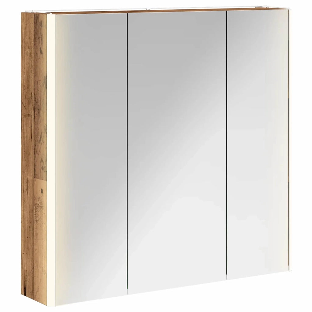 Mobiletto per specchio da bagno con lo scaffale Legno vecchio