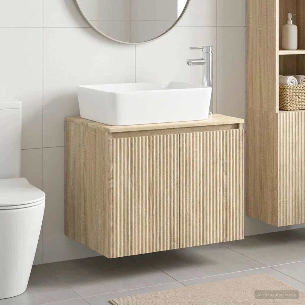 Set di mobili per il bagno Rovere Sonoma Legno ingegnerizzato 3404332