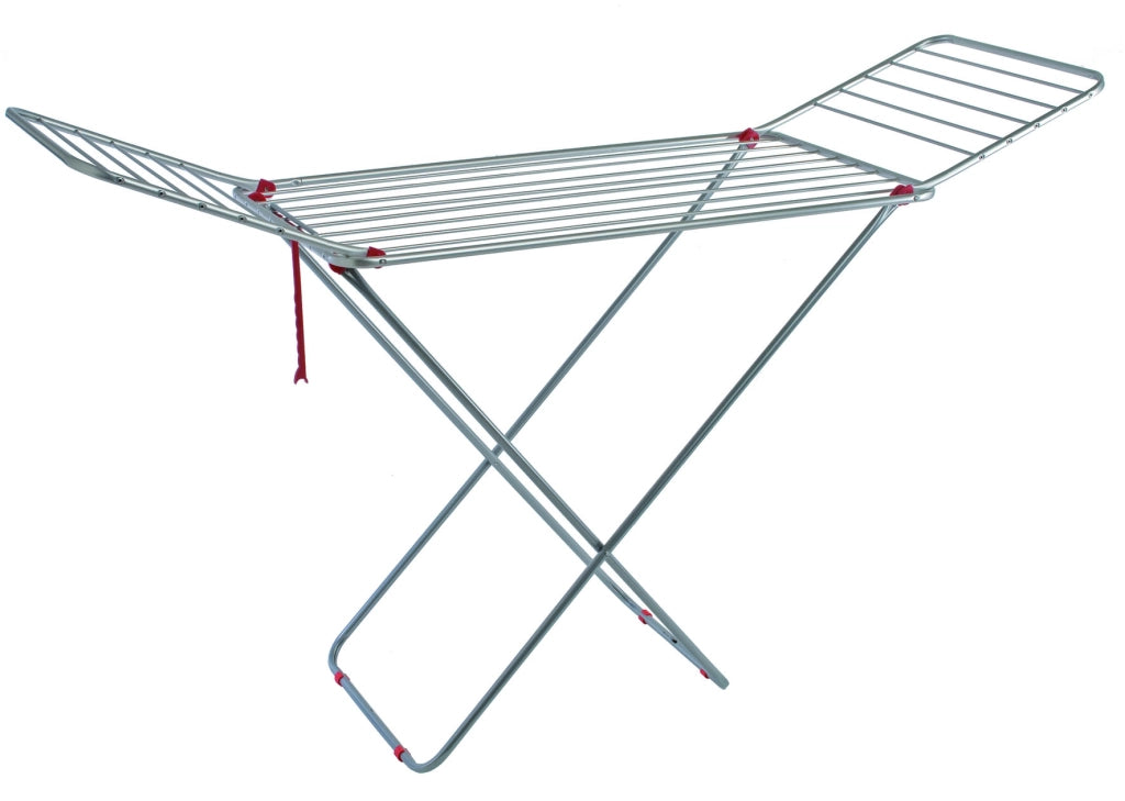 Tata Linda STENDIBIANCHERIA A CAVALLETTO PLUTONE cm. 180x52x96÷115 h Stenditura mt. 18