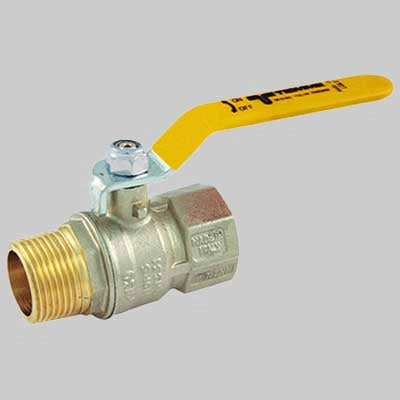 VALVOLA SFERA GAS M/F LEVA ACCIAIO  1/2 MOP5     TIEMME