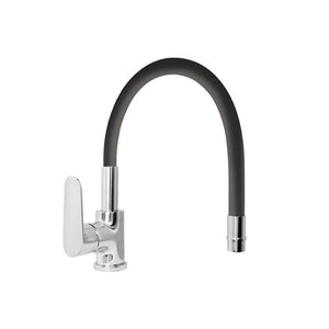 Rubinetto lavello serie torpedo a bocca alta, nero