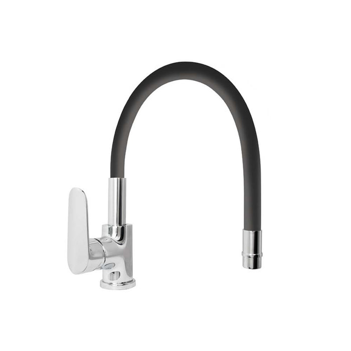 Rubinetto lavello serie torpedo a bocca alta, nero